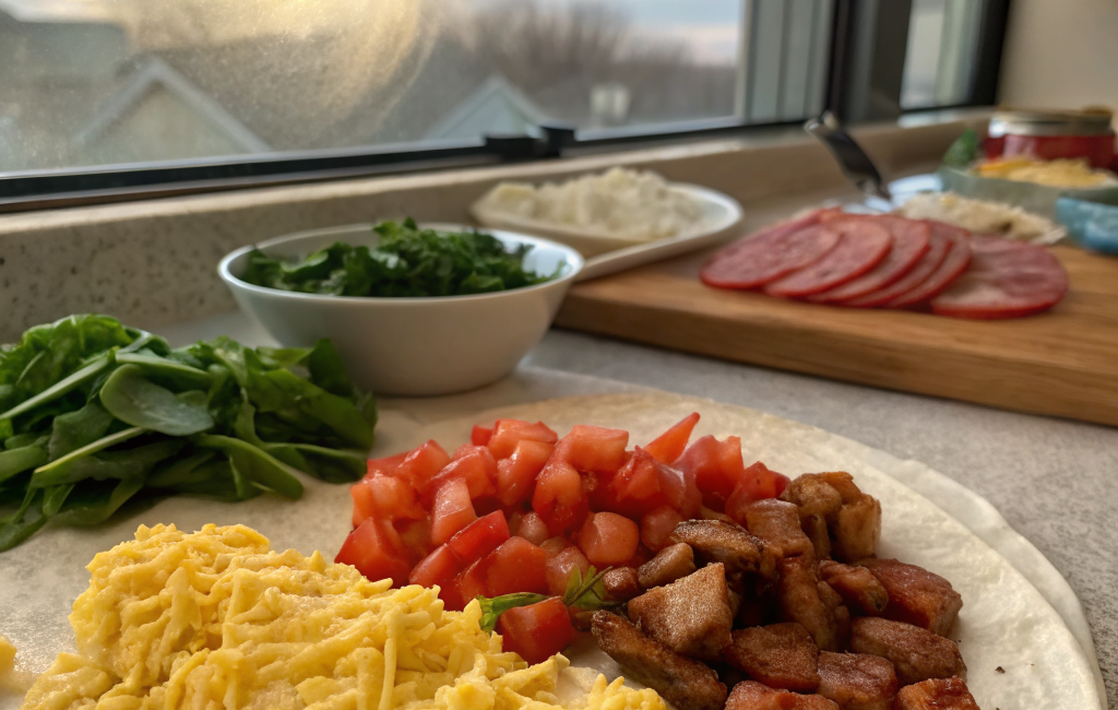 How to Prepare a Homemade Breakfast BurritoIngredients